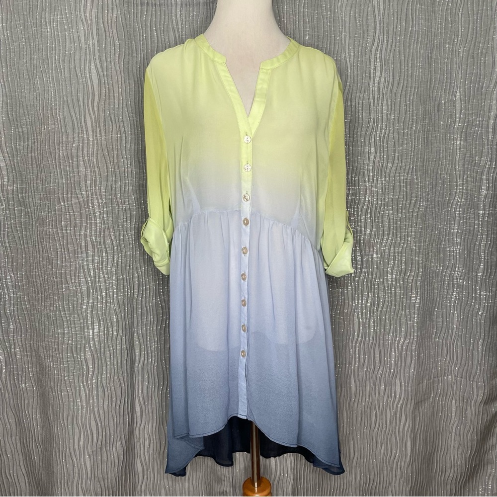 Cato sheer ombre’ hi Lo tunic